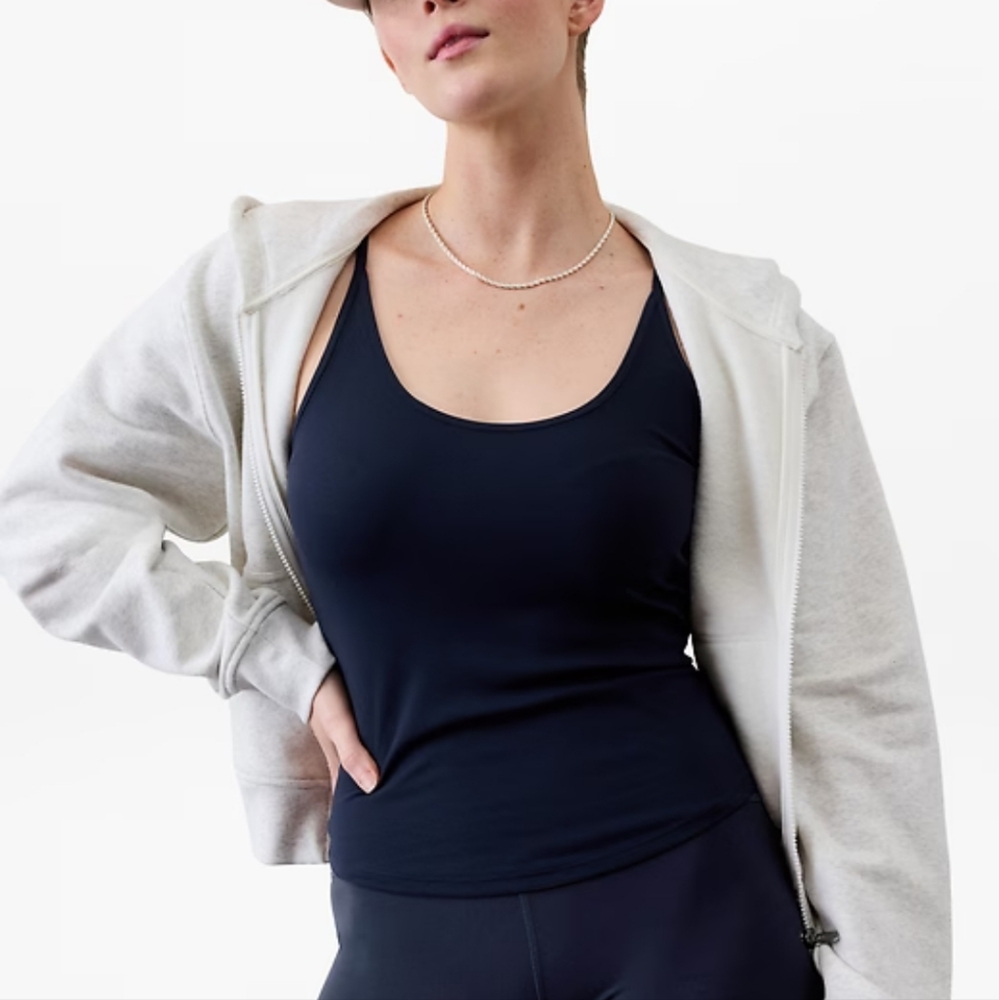 ✨️ NEW Athleta Signature Rib Thin Strap Tank in Navy